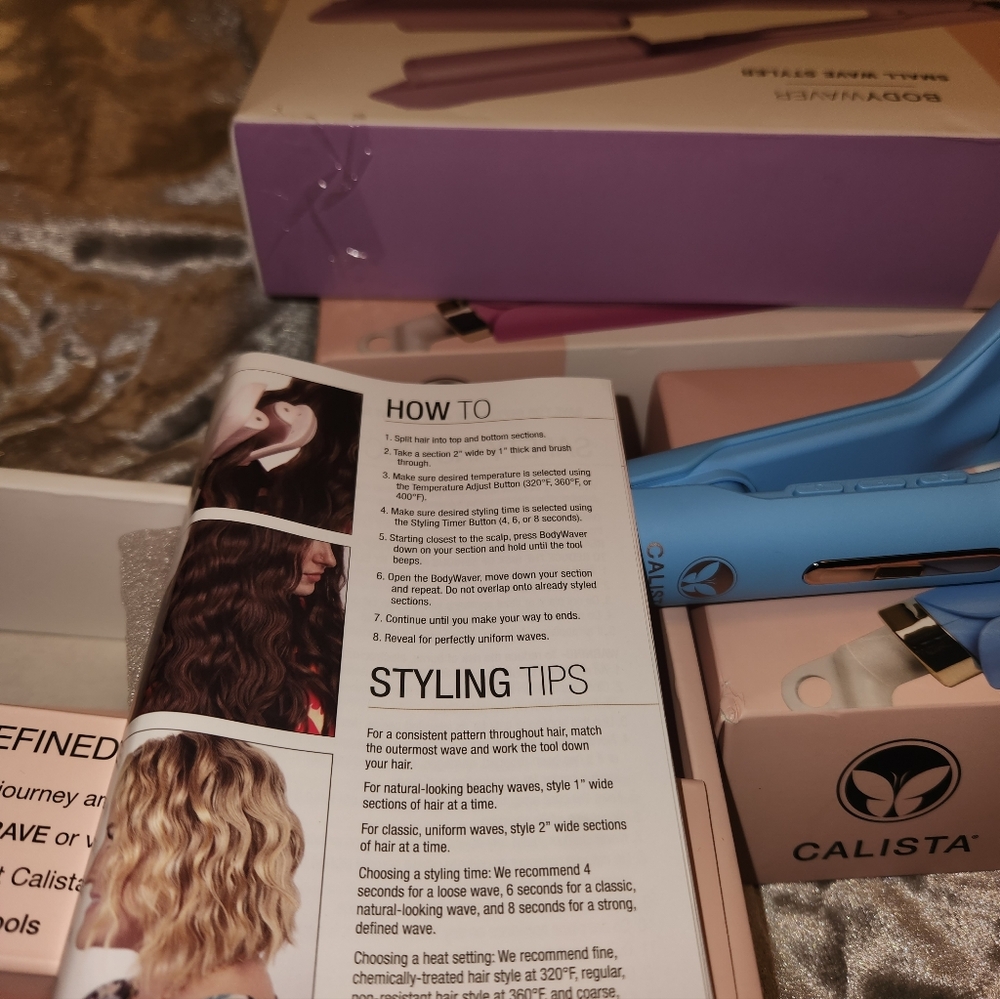 NEW In Box- Calista BodyWaver Small Wave Styler, Blue,Hair Tool,Beauty - Picture 10 of 10
